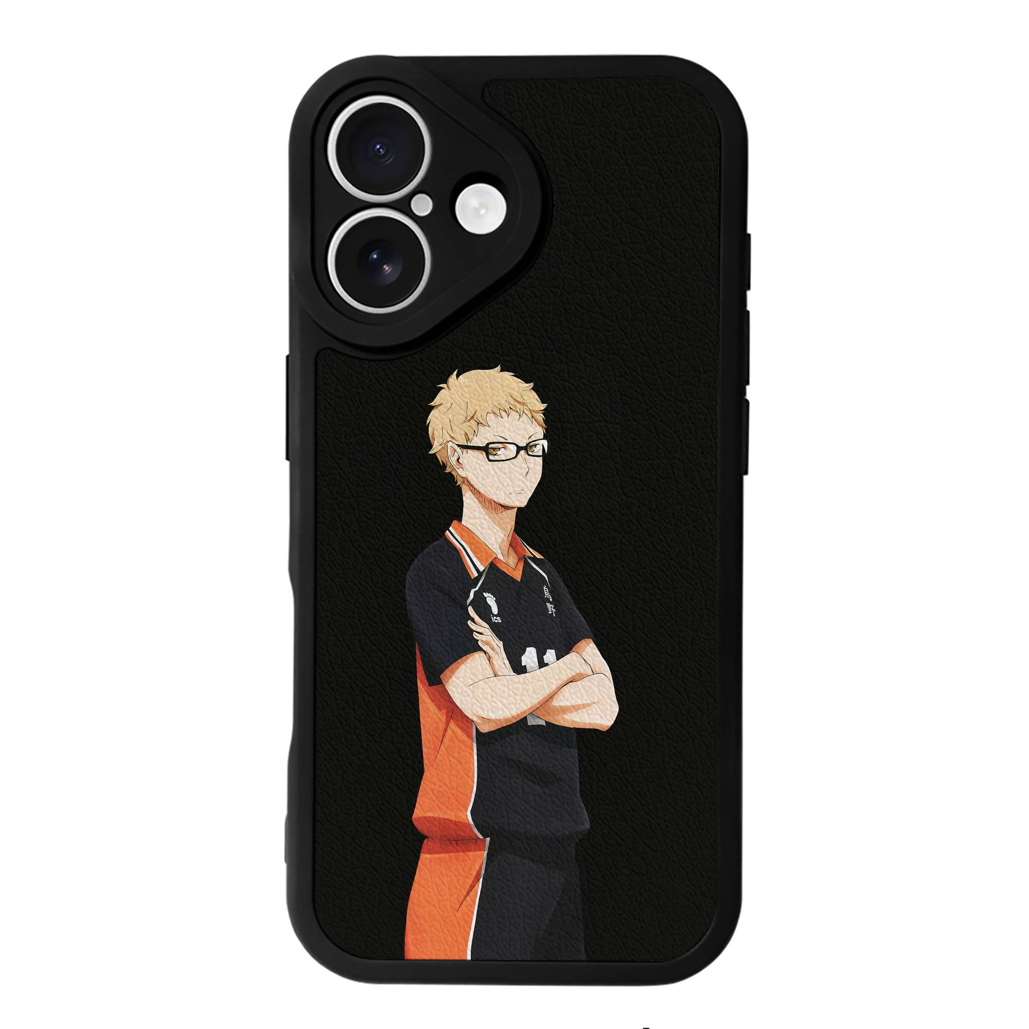 （画像用） ハイキュー!! Haikyu!! 【iPhone 16シリーズ対応】シリコンスマホケース（レザー調） 材質：シリコン